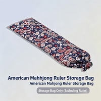 Support de rangement portable pour tuiles de mahjong américain en plastique, avec logo couleur personnalisé, antidérapant, étanche et durable