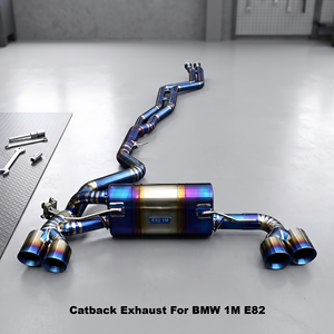Système d'échappement en titane Vortex Performance compatible avec BMW 1M E82, silencieux de tuning Catback bleu Valvetronic, pièces automobiles - Product Image 1