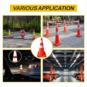 Bande réfléchissante haute intensité de 700 mm en PVC plastique, alimentée par énergie solaire, pour une visibilité nocturne améliorée, idéale pour les routes et les réparations routières nocturnes - Product Image 5