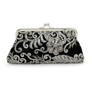 Sac de soirée élégant et luxueux en velours vintage avec chaîne, idéal pour les dîners haut de gamme – Sac à main de créateur pour femme - Product Image 2