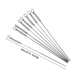 Spring-handled Skewers Carbon Steel Electroplated Durable Cooking BBQ Tools - Product Image 3