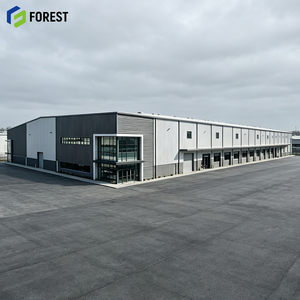 Entrepôt commercial modulaire préfabriqué en acier, conçu sur mesure, pour installations terminalles et dépôts à usage intensif - Product Image 1