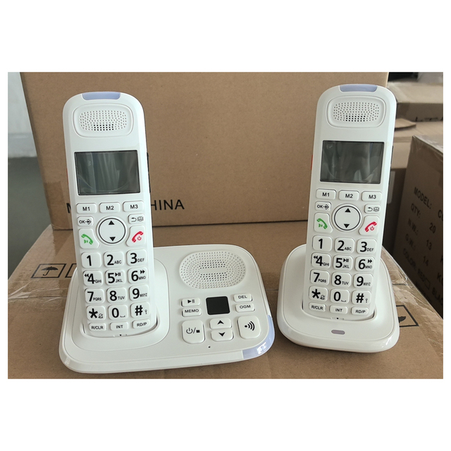 DECT Cordless Telephone ,support 1.8GHz/1.9GHz 16 Languages Wireless Analog Pstn Line Phone