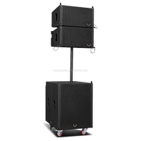 Système de haut-parleurs Line Array passifs professionnels 10 pouces LA10 & LA18B avec amplificateurs en bois pour utilisation sur scène