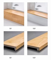 Escalier en arc en bois massif moderne personnalisé Moren, garde-corps en bois durable pour salon, hôtels, appartements, garantie de plus de 5 ans