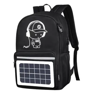Sac à dos pour hommes d'affaires solaire flexible sac d'ordinateur de voyage multifonction sac à bandoulière diligent