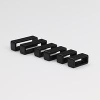 Échantillon Gratuit - Attache en Plastique Noire pour Sangle, Boucle de Ceinture en Plastique pour Collier de Chien