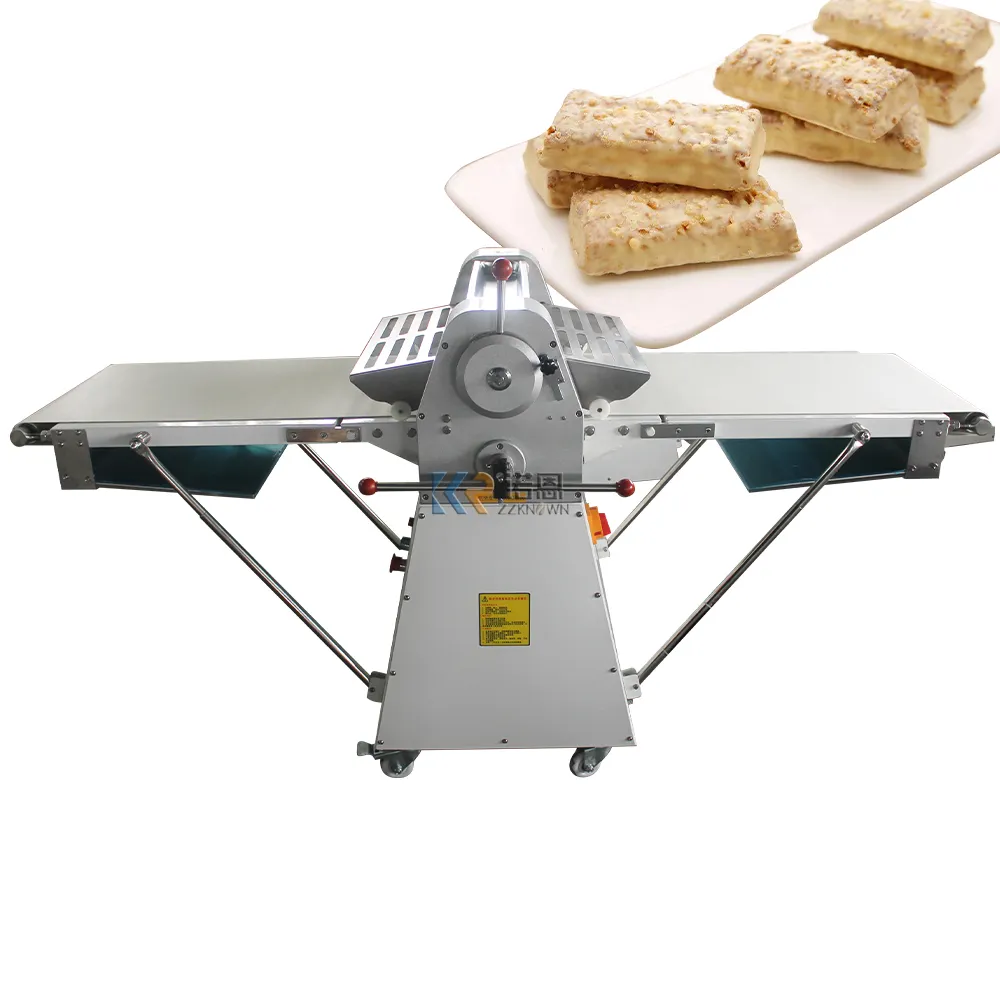 OEM Croissant Dough Sheeter Press Machine Automatic Bakery Equipment Pizza Pita Bread Pressing Roller Table Top Dough Sheeter
