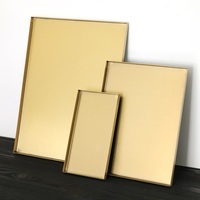 Maxery Nouveauté Plateau de service en acier inoxydable poli miroir, plateau à bijoux, décoration d'intérieur, pièces de luxe, personnalisation du LOGO