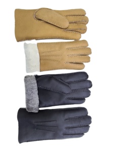 Strapazierfähige Merino-Lammfellhandschuhe für Damen für den Winter – Echtlederhandschuhe für Frauen - Product Image 4