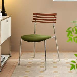 Scandinavian Modern <b>Backrest</b> Chair Solid Wood Dining Chair Home Use Simple Light Luxury Design Living Room Furniture - Product Image 3