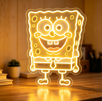 Individuelles Cartoon LED-Neonschild Acryl-Neonlicht Kinderzimmer Wanddekoration Nachtlampe Party-Dekoration Geschenk