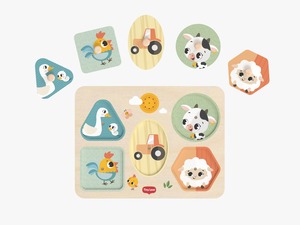Rompecabezas Musical de Madera Tiny Love con Temática de Granja para Niños de 0 a 4 Años, Calidad Premium, Hecho en China - Product Image 2
