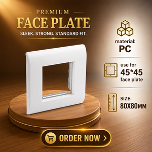 Plaque frontale Enyoo/OEM type <span class=keywords><strong>France</strong></span> EYFP-FR03 pour tailles 45x45/45x22.5 et 80x80mm pour applications réseau/téléphonie/télévision - Product Image 6