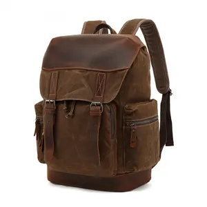 Fashion Large-Capacity Travel Backpack Men's Backpack Outdoor Travel Sports Bag Trend Canvas Rucksack Men