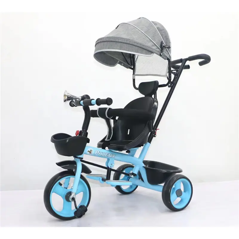 Nouveau vélo de poussette pour mère et bébé/peut rouler et avec housse tricycle en métal pour enfants