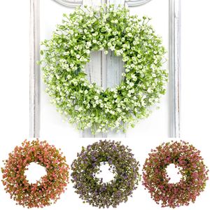 Couronne artificielle de fleurs de gypsophile Guanyi, 12 pouces, en plastique, pour décoration florale de mariage, maison, extérieur, accessoires de photographie - Product Image 1