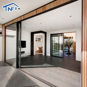 Современная раздвижная стеклянная дверь для патио из алюминиевого сплава с тонкой рамой, звукоизоляцией и замком, производство Австралия - Product Image 3