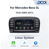 Unidad Principal Inteligente Linux de 7 Pulgadas para Mercedes-Benz SL (2005-2008), con Multimedia Inalámbrica, Android Auto y CarPlay, Radio para Auto, BT, DSP