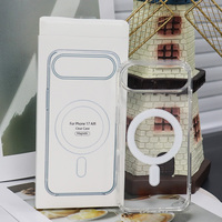 Coque de protection magnétique transparente anti-jaunissement antichoc personnalisée pour iPhone 8 XS 11 12 13 14 15 16 17 18 Pro Max Plus