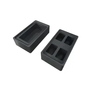 OUZHENG Graphite Mould graphite box For Precious Metal Ingot Casting Molding gold in china