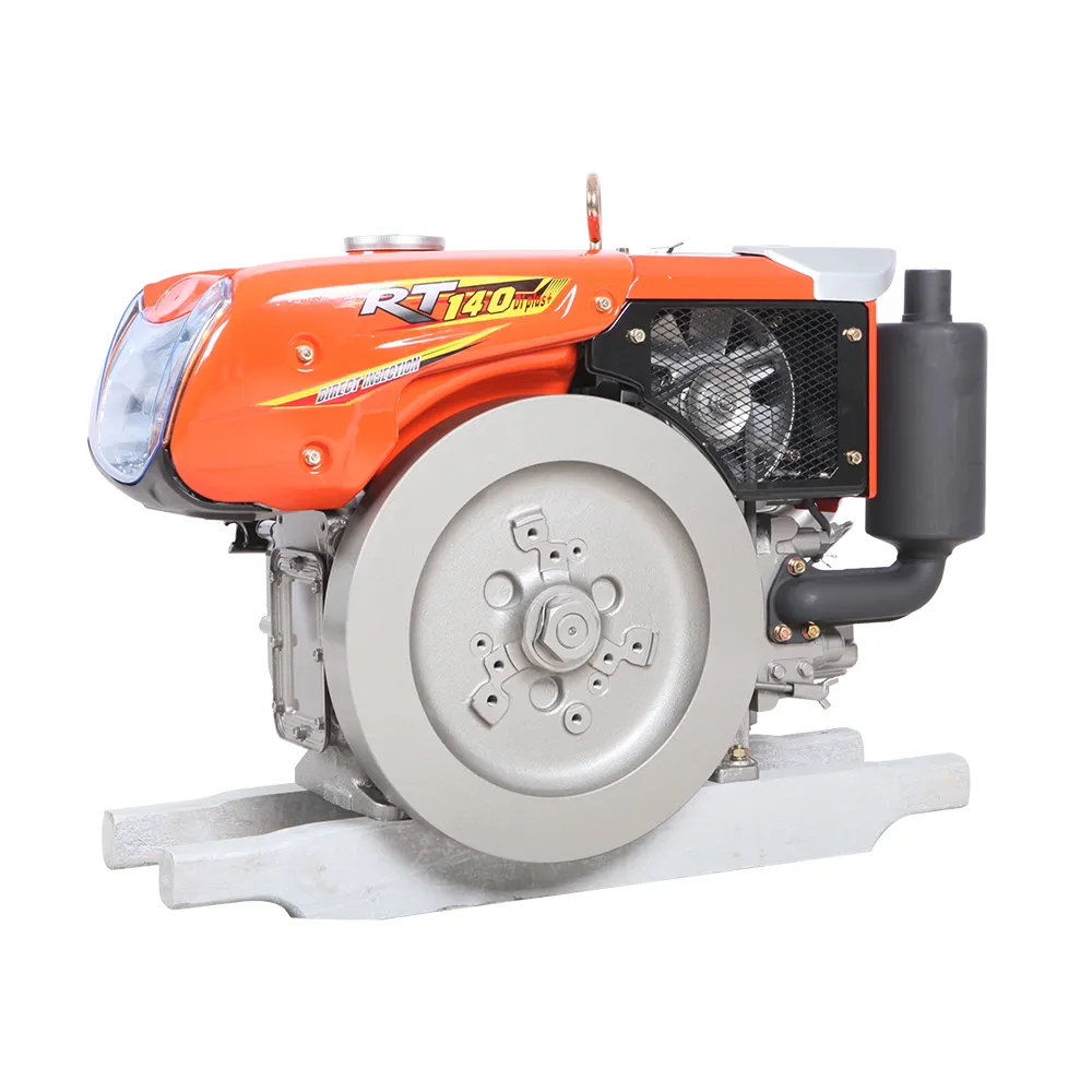Kutractors rt 140 motor 12.5HP 1 silindir traktör için su soğutmalı dizel motor