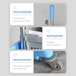 <span class=keywords><strong>25L</strong></span> Chất Lượng Cao Xuống Báo Chí Lau Xô Dày Nhựa Xô Với Bánh Xe - Product Image 2