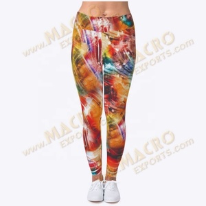 High Waisted Skinny Fit Lightweight Knee Length Workout Yoga <b>Leggings</b> Pants <b>Pocket</b> Quick Dry Anti-Bacterial Breathable Polyester - Product Image 5