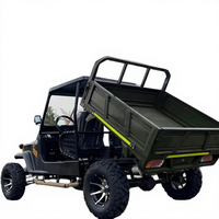 Véhicule tout-terrain 4x4 à refroidissement par eau avec remorque, chariot agricole et benne, idéal pour la plage - Offre spéciale