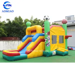 Thương Mại Thể Thao Inflatable Castle Bouncy Jumping Bouncer House Combo Với Hồ Bơi