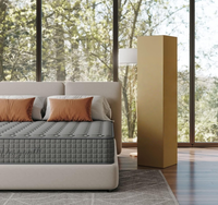 Magnifique matelas à ressorts Bonnel double, roulé et compressé, avec surmatelas en mousse standard, idéal pour chambre ou hôpital