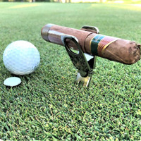 Logo personnalisé porte-cigare fourchettes marqueur de balle réparation vert divot accessoires de club de golf