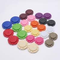 Mousqueton magnétique à dos plat, plastique nylon pour vêtements, textiles et accessoires de mode