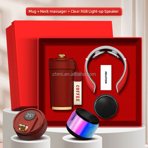 Neues individuelles Becher-Nackenmassagegerät-Lautsprecher-Geschenkset Werbe geschenk geschäft mit Werbe geschenkset - Product Image 3