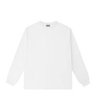 T-shirt pour femme en coton 100% 240g, coupe ample et oversize, épaules tombantes, manches longues, col rond, écologique, personnalisable, qualité industrielle