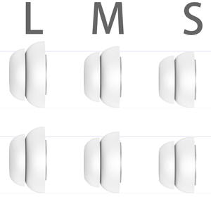 Embouts d'oreille doubles en silicone <span class=keywords><strong>de</strong></span> remplacement pour les oreillettes <span class=keywords><strong>Airpods</strong></span> Pro et <span class=keywords><strong>Airpods</strong></span> Pro <span class=keywords><strong>de</strong></span> 2e génération - Product Image 1