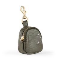 Eadoe Pochette personnalisée en cuir PU pour sucette, porte-clés, mini rangement pour pièces de monnaie et rouge à lèvres, pour les essentiels de bébé