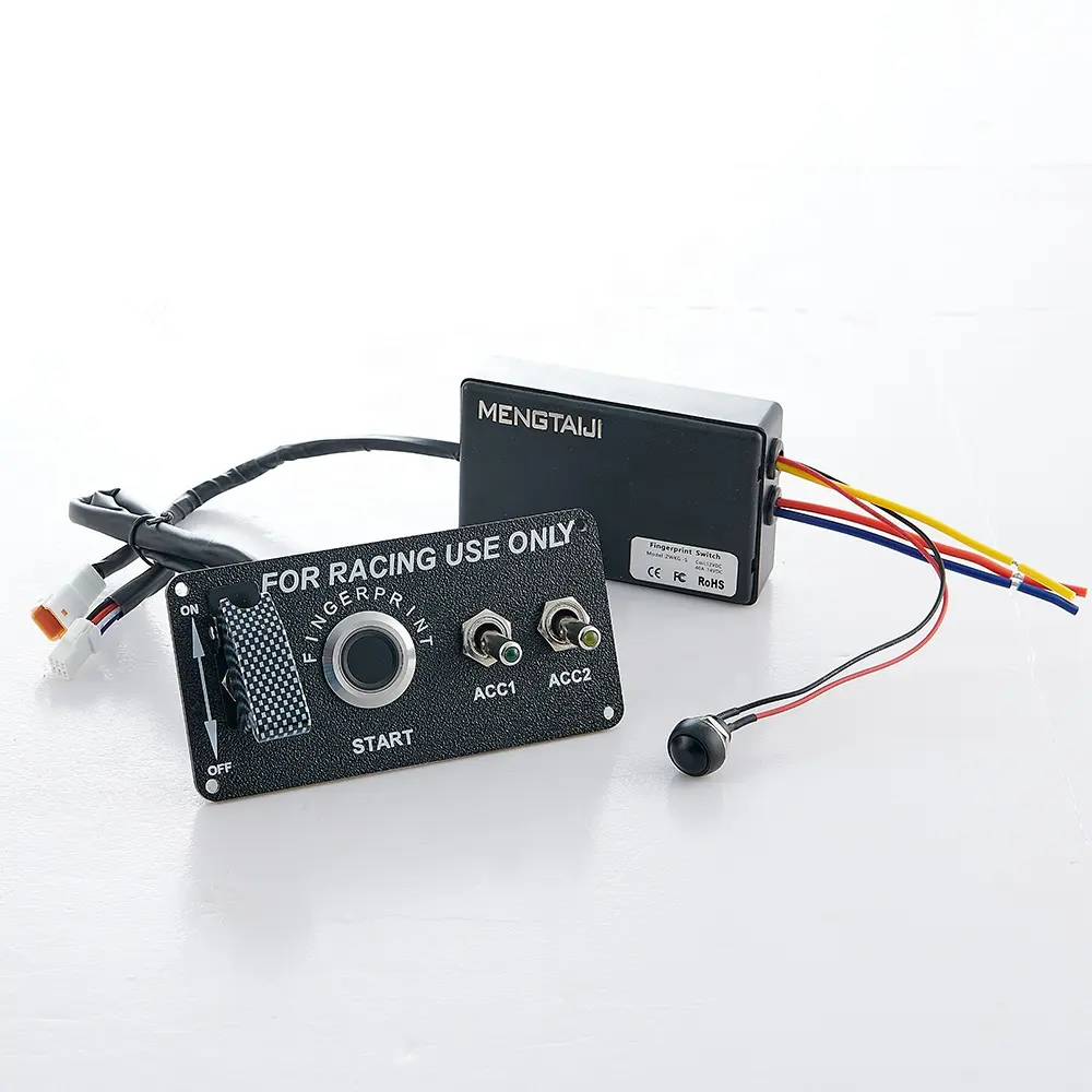 Autozubehör T2 Racing 12V Finger abdruck Zünd schalter LED-Panel für Motors tart knopf