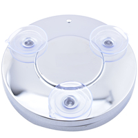 Usine En Gros Portable Voyage Hôtel LED Lumière Mur Monté Maquillage Cosmétique Miroir Ventouse Grossissant pour Salle De Bains