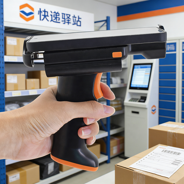 Portable Wireless 2D Barcode Scanner QR Code Logistics Waybill Code Data Collector PDA