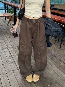 <span class=keywords><strong>Pantalon</strong></span> <span class=keywords><strong>cargo</strong></span> tactique pour <span class=keywords><strong>femme</strong></span> TT de haute qualité, style Y2K, taille haute, jambe large, ample, en sergé de coton uni, <span class=keywords><strong>bleu</strong></span> <span class=keywords><strong>marine</strong></span> - Product Image 2