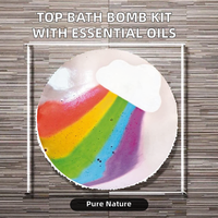 Meilleures ventes, bombes de bain artisanales à la lavande, huiles essentielles naturelles, bain moussant luxueux nuage lune arc-en-ciel, kit de bricolage pour le bain