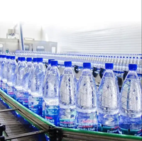 Ensemble complet ligne de production d'eau minérale usagée potable complète machine de remplissage de bouteilles de liquide