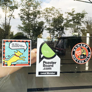 Calcomanías Estáticas Removibles Sin Pegamento, Transparentes, Decorativas para Ventanas de Tiendas y Automóviles - Product Image 3