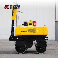 KD008 0.8ton Mini Pompe Hydraulique Moteur Diesel Double Tambour Route Rouleau Compacteur Machine