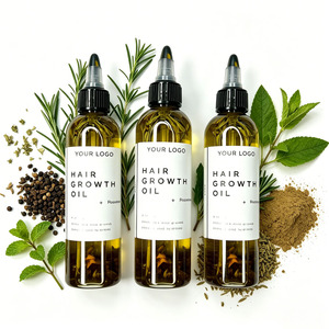 Private Label Mint Rosemary Scalp Strengthening Hair Growth Oil For Men Women Natural Treatment Wholesale - Product Image 2