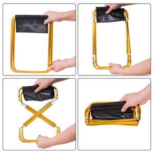 Portable Multifunctional Outdoor Picnic Camping <b>Folding</b> Chair Ultra Light Fishing <b>Stool</b> Travel <b>Stool</b> Fishing Accessories - Product Image 4