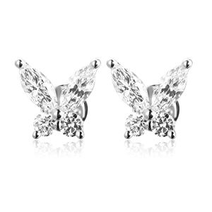 Pendientes de Aro con Diamantes Cultivados en Laboratorio de 0.68ct, Chapados en Oro de 14K, Certificados por IGI, de Lujo, Unisex, para Bodas y Fiestas, Calidad VS - Product Image 1