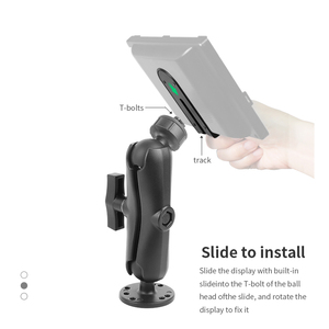 VINmounts with circular base, slide rail base, 9cm dual socket arm combination, <b>stand</b> compatible with car navigation - Product Image 6