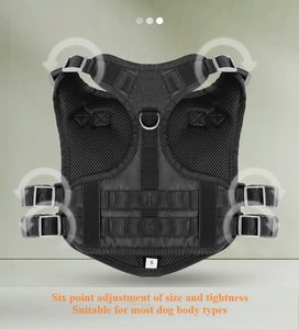 マジックテープバッグと通気性のあるオックスフォードカスタムプルなしの実用的な犬のハーネスを備えた安い犬の戦術的なベスト - Product Image 3